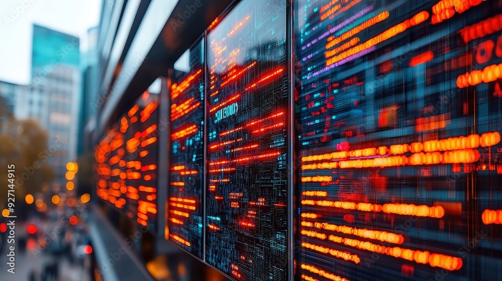 Poster abstract big data innovation, a concept highlighting the fusion of cutting-edge algorithms with exte
