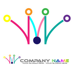 wm logo crown companyname business design