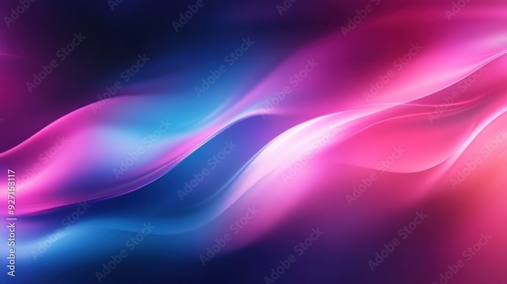 Aufkleber vibrant abstract wave pattern in pink, blue, and purple tones creating a dynamic, flowing design. pe