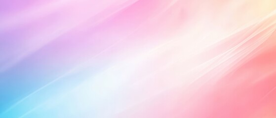 Obraz premium Soft pastel gradient background with shades of pink, purple, blue, and white. Perfect for designs, websites, or presentations.