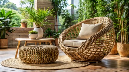 au naturel earthy organic wicker