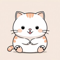 Fototapeta premium cartoon cat