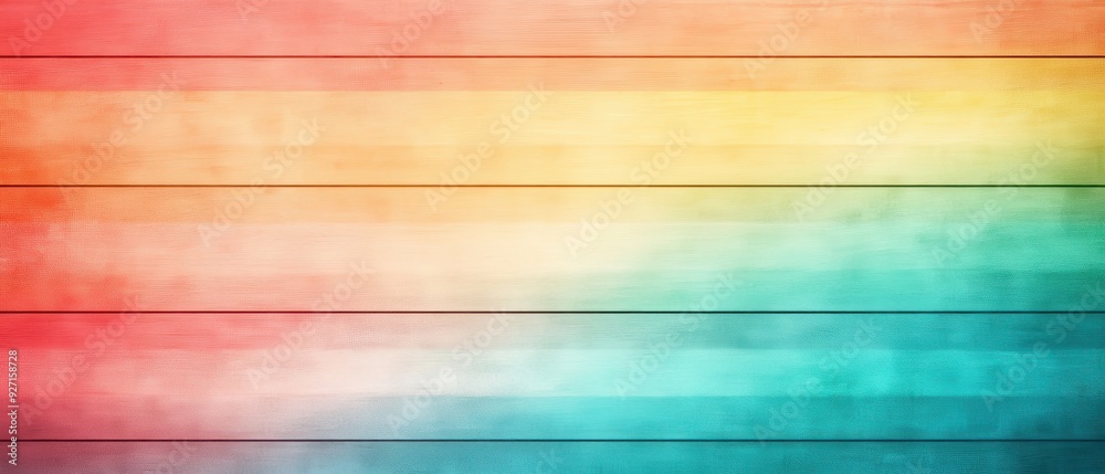Poster colorful gradient abstract background with horizontal stripes in red, yellow, and teal hues, perfect