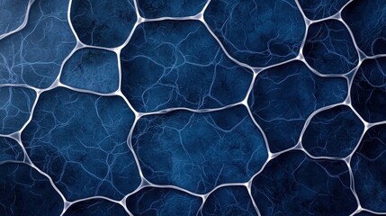 Abstract blue texture with interconnected cells, representing a unique digital background perfect for modern designs.