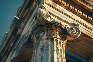 ai generative ancient greek building pillars