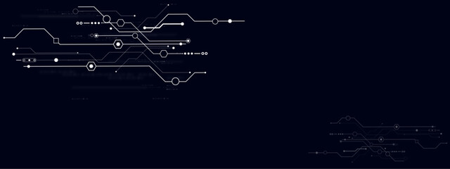 Vectors Digital technology and science background.