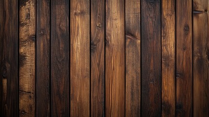 Naklejka premium Dark wood plank background. Perfect for rustic designs and projects.