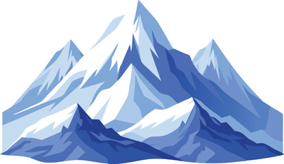 Fototapeta premium Snow-capped peaks rise dramatically against a vibrant sky, showcasing nature's beauty and tranquility.