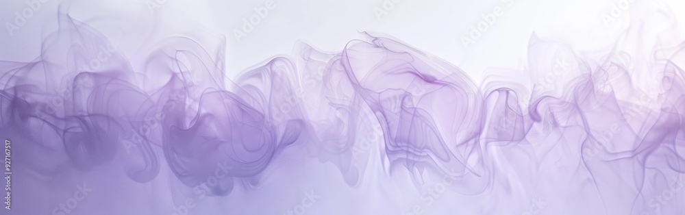 Poster The image shows a close-up of a piece of soft lilac fabric that has been photographed mid-air, creating a sense of movement and lightness. The fabric has been caught in a moment of swirling and appear