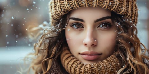 Sweater weather and snow joyful moments outdoors, warm sweaters, and the beauty of a snowy day