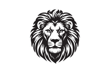 Obraz premium Lion had silhouette vector illustration