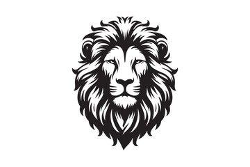 Obraz premium Lion had silhouette vector illustration