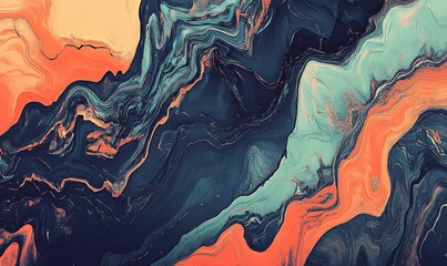 Obraz premium Abstract Swirls of Color