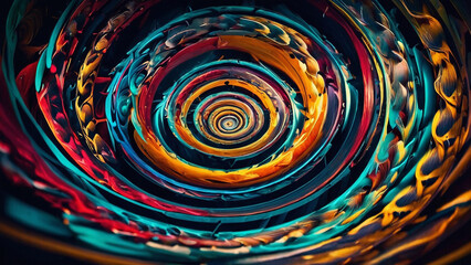 AI-Generated Art of Vivid, Colorful Lines in Motion