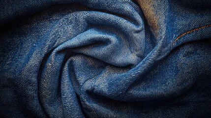 Close-up of denim fabric texture. Perfect for textile, fashion, or design projects.
