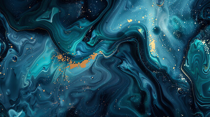 A vibrant abstract painting with swirling colors of red, blue, yellow, and pink.

