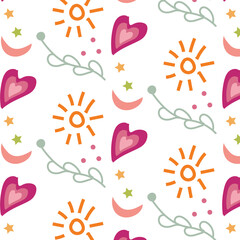 Boho Digital Paper, Boho Seamless Pattern, Boho Prints, Boho Background, Bohemian Digital Paper, Boho Digital Paper, Boho Scrapbook Boho