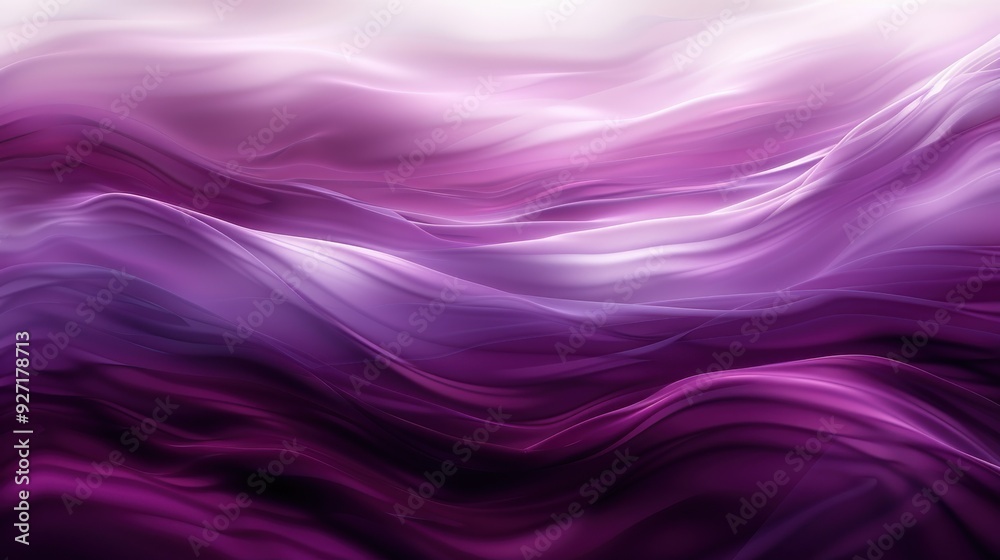Aufkleber A close-up photo of a purple fabric with a gradient color. The fabric is folded and flowing, creating soft waves in a light and dark purple color scheme.