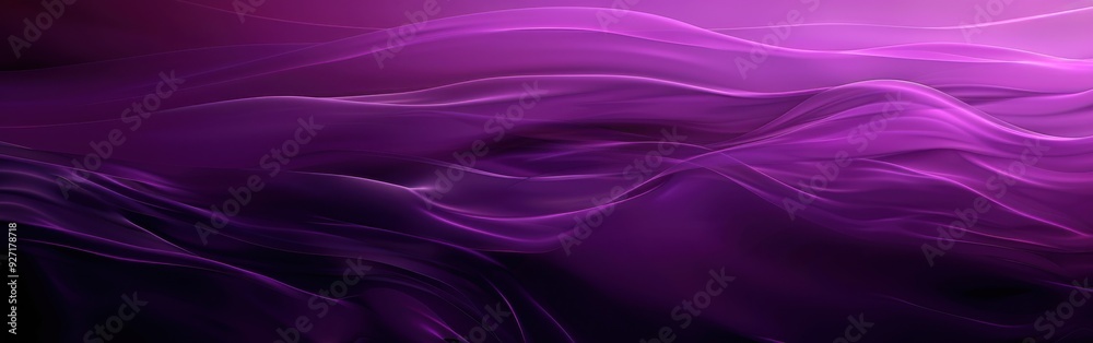 Aufkleber A close-up image of abstract purple fabric waving gently in the wind. The fabric is smooth and silky, creating a beautiful and abstract pattern.