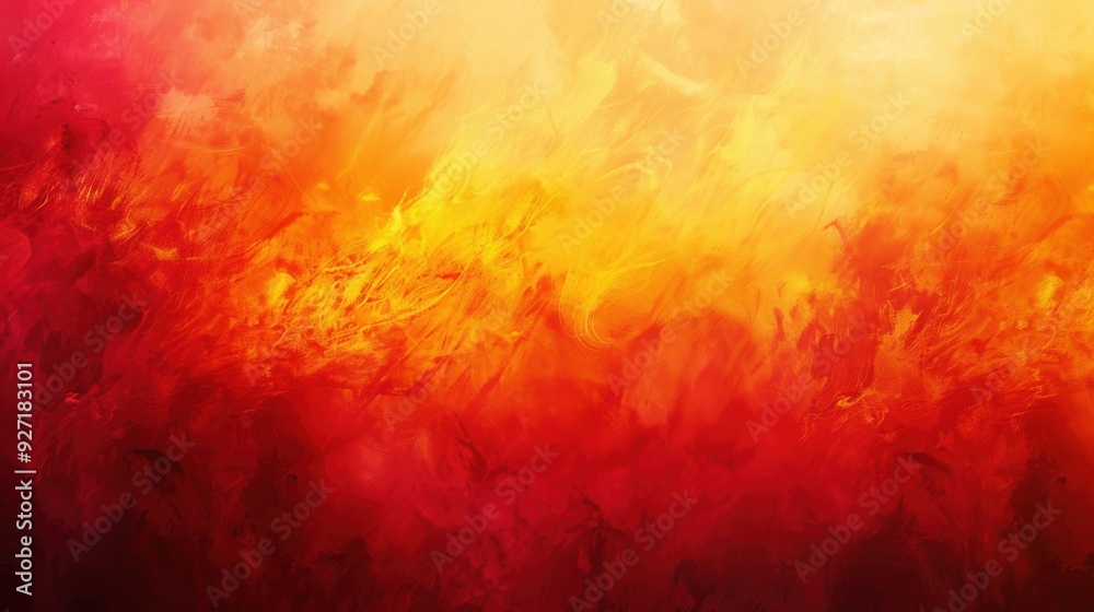 Poster this abstract background features a gradient of orange, yellow, and red colors, resembling a waterco