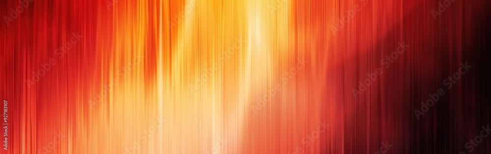 Aufkleber a digital background with a blurred, abstract design of vertical stripes in shades of red and yellow