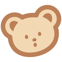 Illustration of teddy bear for animal, cartoon character, comic, mascot, cute patches, shirt print, plush toy, kid doll, zoo, souvenir shop, brooch, sticker, expression, emoji, summer, logo, mood