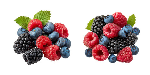 Fruits on transparent background