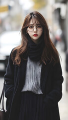 Obraz premium Beautiful woman with gentle style
