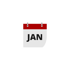 Month calendar icon isolated on transparent background