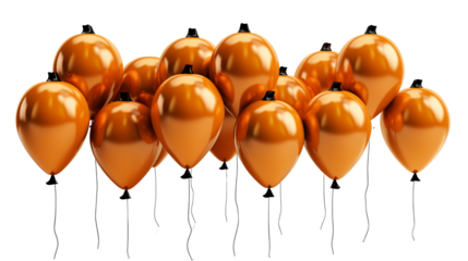 Halloween theme balloon isolated on transparent background.