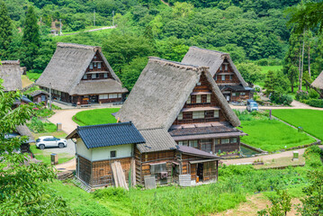 Obraz premium Historic Villages of Shirakawa-go and Gokayama, Japan's UNESCO World Heritage Sites