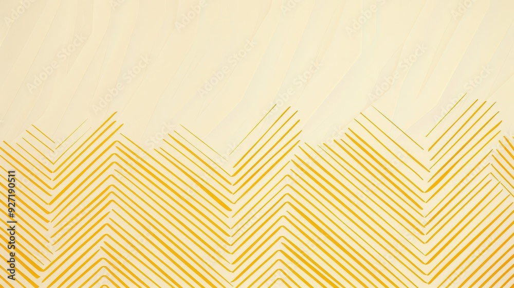 Aufkleber A light yellow background features a repeating pattern of yellow chevron lines, creating a subtle geometric design.
