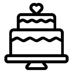 wedding cake icon