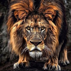 Majestic Lion Portrait