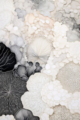 Abstract nature background. Printable vertical wall art in soft neutral tones