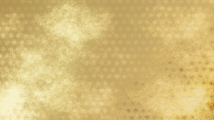 金色の和柄模様・背景