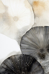 Abstract vertical background, printable modern wall art in black and beige neutral tones