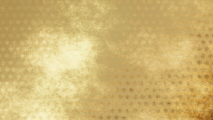 金色の和柄模様・背景