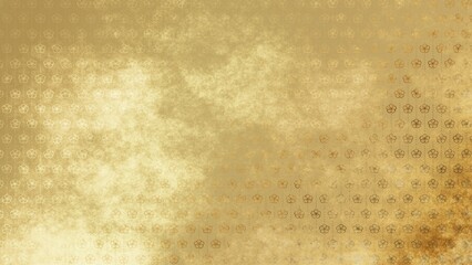 金色の和柄模様・背景