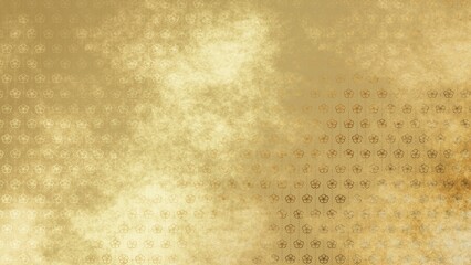 金色の和柄模様・背景