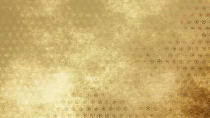 金色の和柄模様・背景