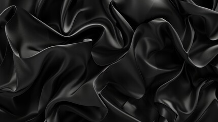 Fototapeta premium Elegant black silk background with intricate diamond-shaped pattern, perfect for luxurious textile designs, sophisticated digital art, and high-end product displays