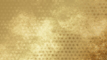 金色の和柄模様・背景