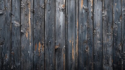 Fototapeta premium Rustic black wooden planks background. Perfect for design projects with a vintage or industrial feel.
