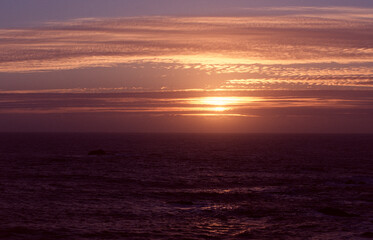 sunset at the beach