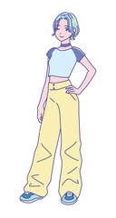 K-pop風の女の子