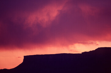 sunrise over the mountains