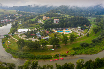 Muszyna, Dolina popradu, Beskid Sadecki, koniec lata 2024, Poland, EU