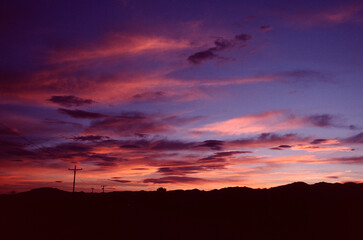 sunset in the sky