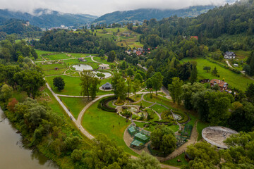 Muszyna, Dolina popradu, Beskid Sadecki, koniec lata 2024, Poland, EU